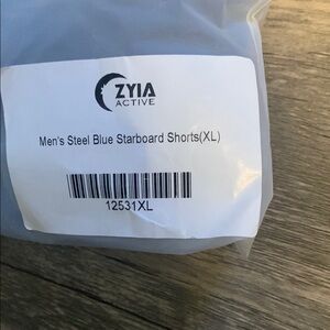 ZYIA Active Steel Blue Starboard Shorts XL